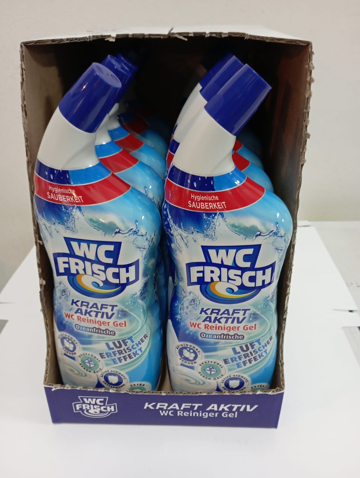 WC frisch Kraft Aktivní čistící gel na WC Ocean Fresh 10x750 ml-VÝHODNÉ BALENÍ