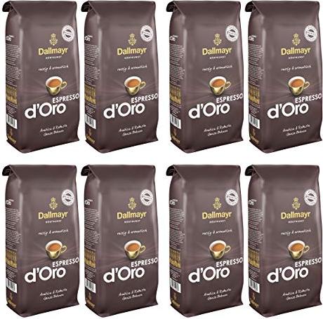 Dallmayr Espresso d'Oro zrnková káva 8x1 kg-VÝHODNÉ BALENÍ - originál z Německa