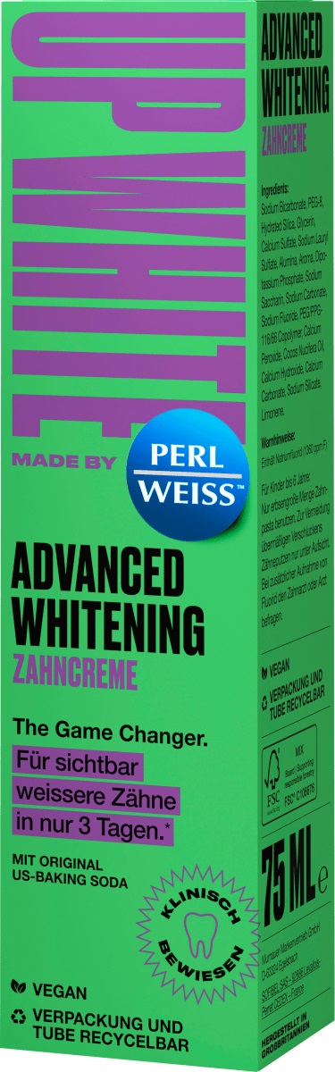 Perlweiss Up White Advanced pro bílé zuby 75 ml