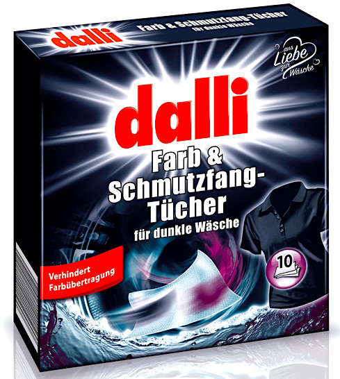 Dalli ubrousky proti obarvení a vyblednutí tmavého prádla 10 ks - originál z Německa