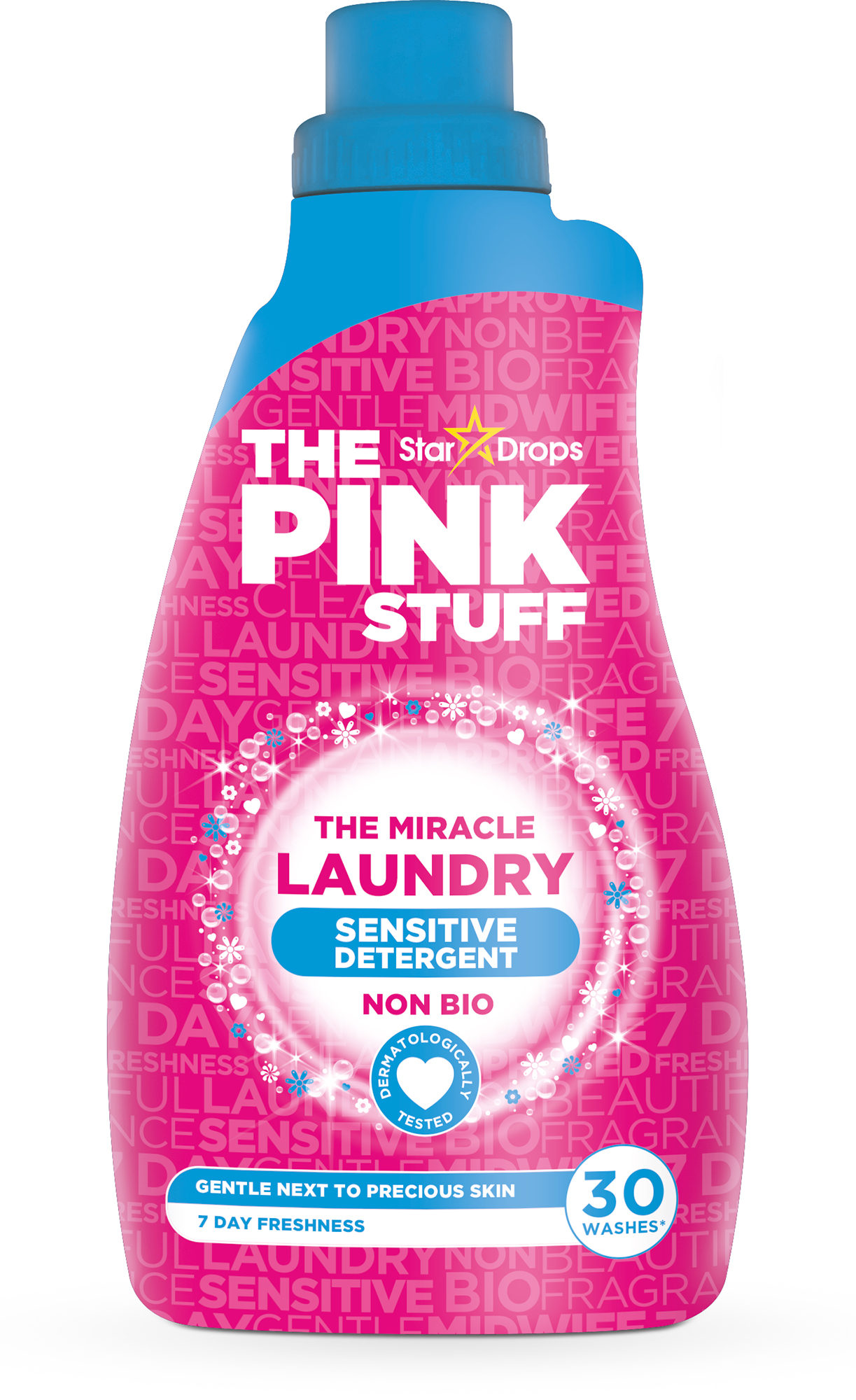 Stardrops The Pink stuff zázračný prací gel Sensitiv 30 dávek, 960 ml