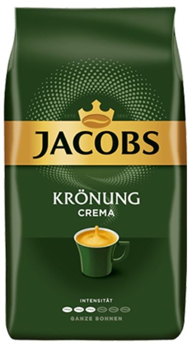 Jacobs Krönung Caffe Crema, zrnková káva 1 kg - originál z Německa