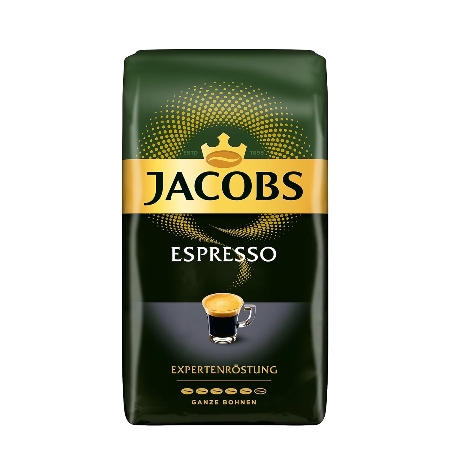 Jacobs Expertenröstung Espresso, zrnková káva 1 kg - originál z Německa