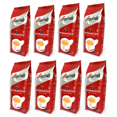 Segafredo Intermezzo zrnková káva 8x1 kg-VÝHODNÉ BALENÍ