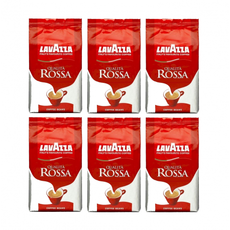 Lavazza Qualita Rossa zrnková káva Espresso 6x1 kg-VÝHODNÉ BALENÍ