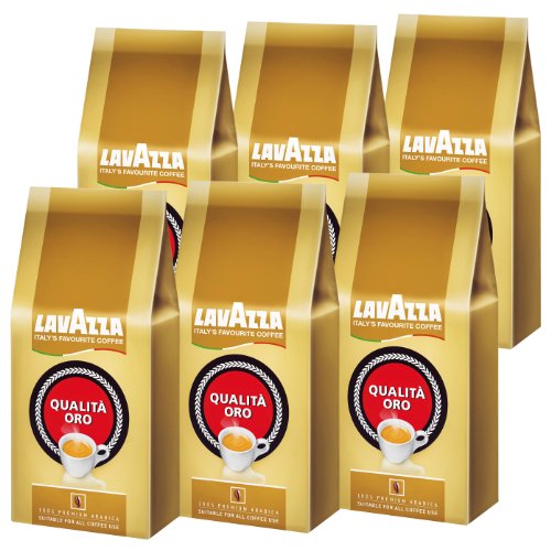 Lavazza Qualitá Oro zrnková káva 6x1 kg-VÝHODNÉ BALENÍ - originál z Německa