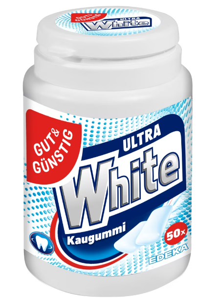 G&G Žvýkačky White 50 ks - originál z Německa