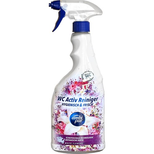 Ambi Pur WC čistič - White Flower s roztřikovačem 750 ml