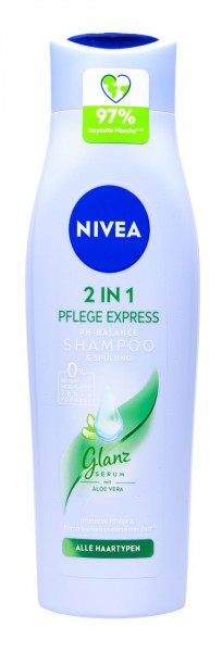 NIVEA pečující šampon a kondicionér Express 2v1 250 ml