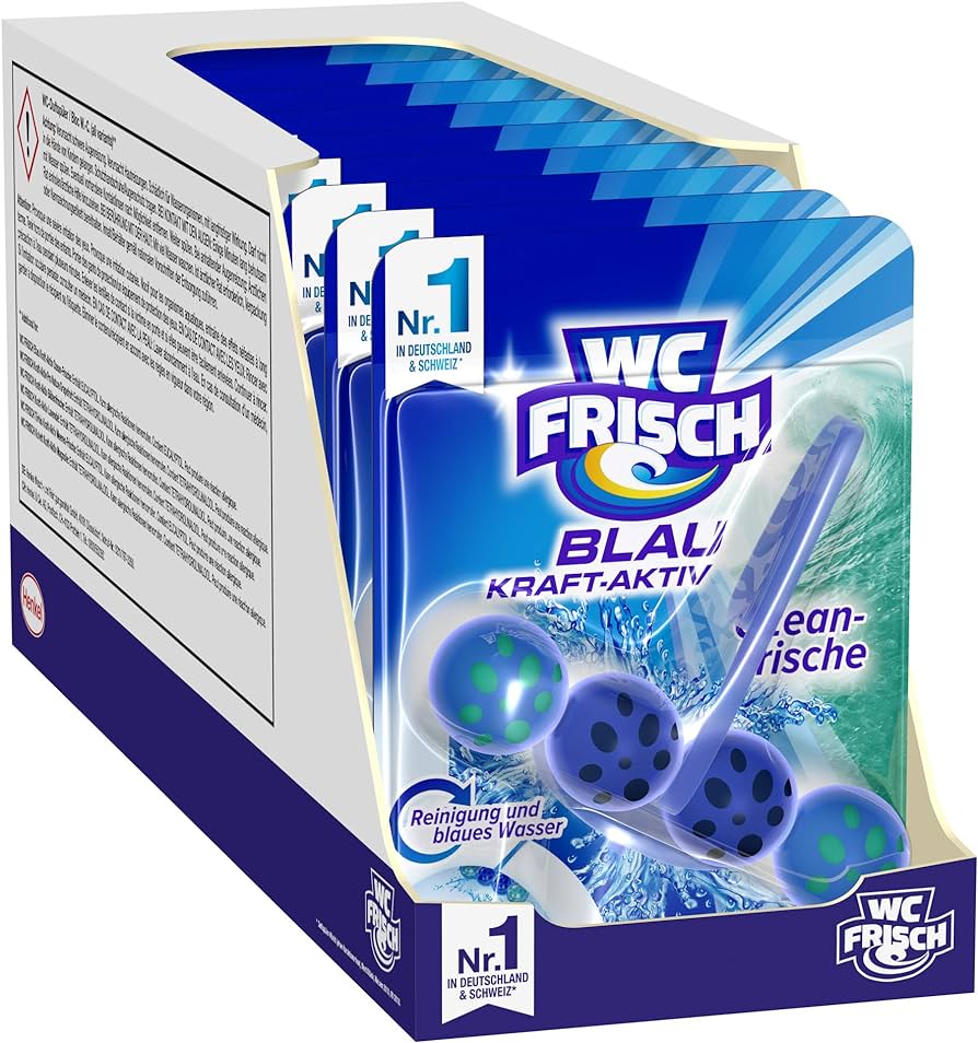 WC frisch Blau Kraft Aktiv Ozean Frische závěsný blok 10x50g-VÝHODNÉ BALENÍ - originál z Německa