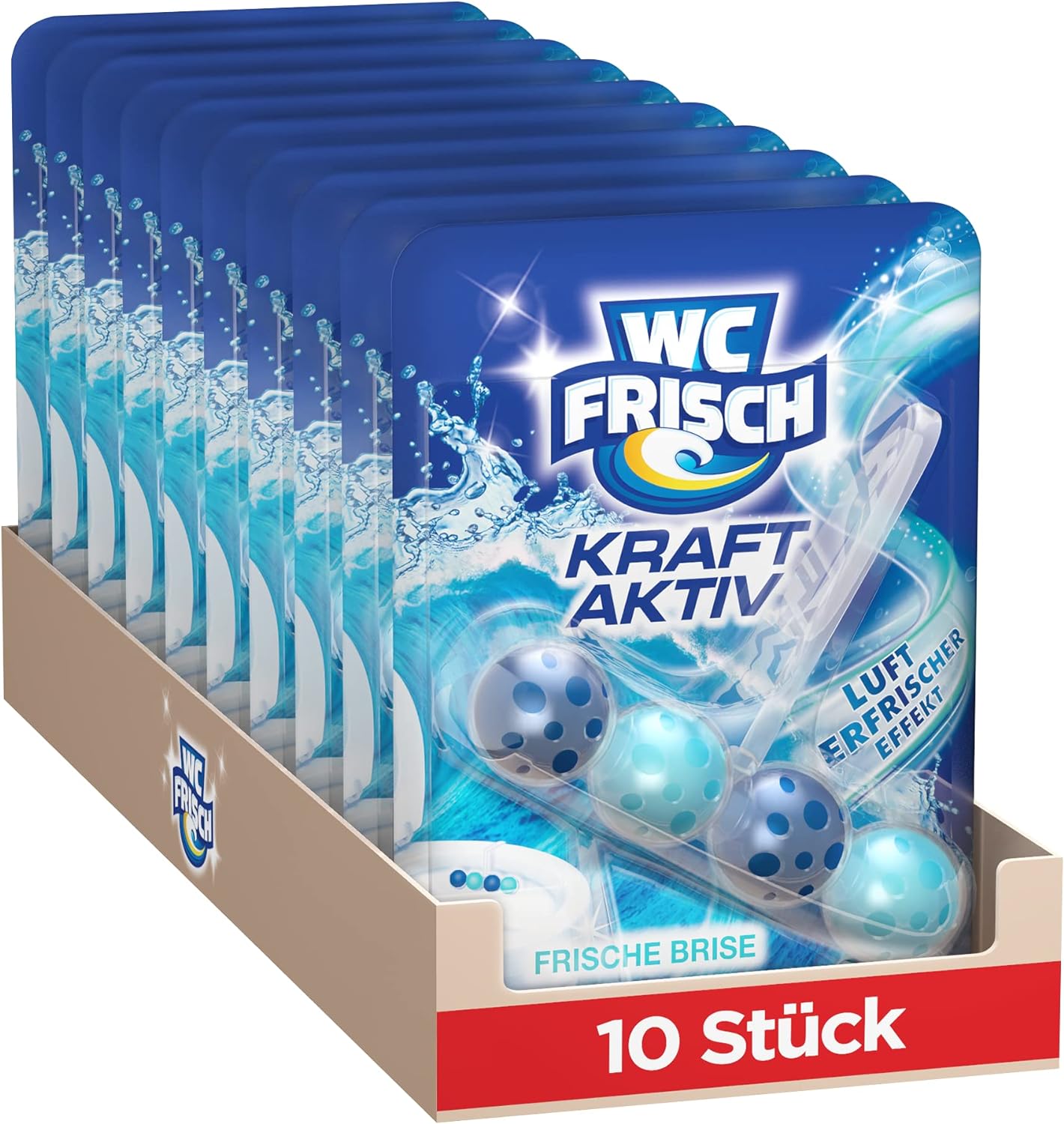 WC frisch Kraft Aktiv Frische Brise závěsný blok 10x50g-VÝHODNÉ BALENÍ - originál z Německa