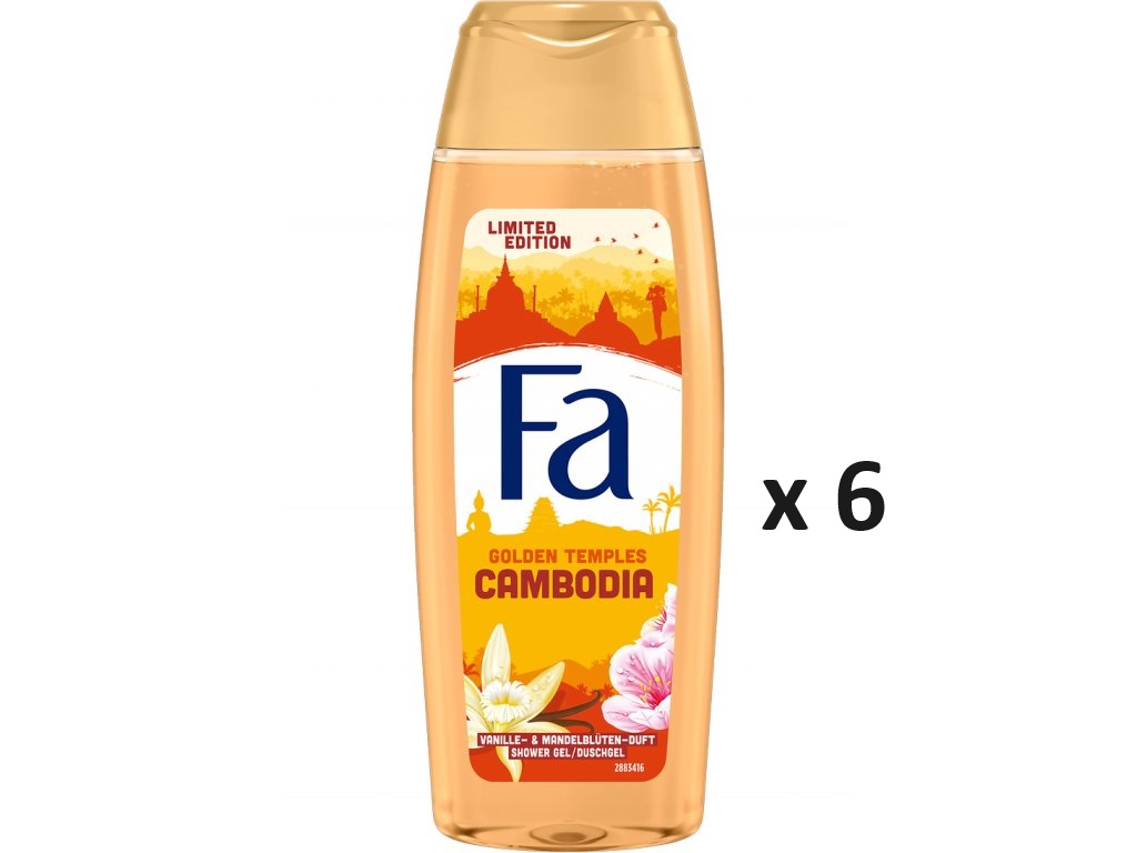 Fa sprchový gel s exotickými vůněmi Cambodia Limited Edition 6x250 ml-VÝHODNÉ BALENÍ