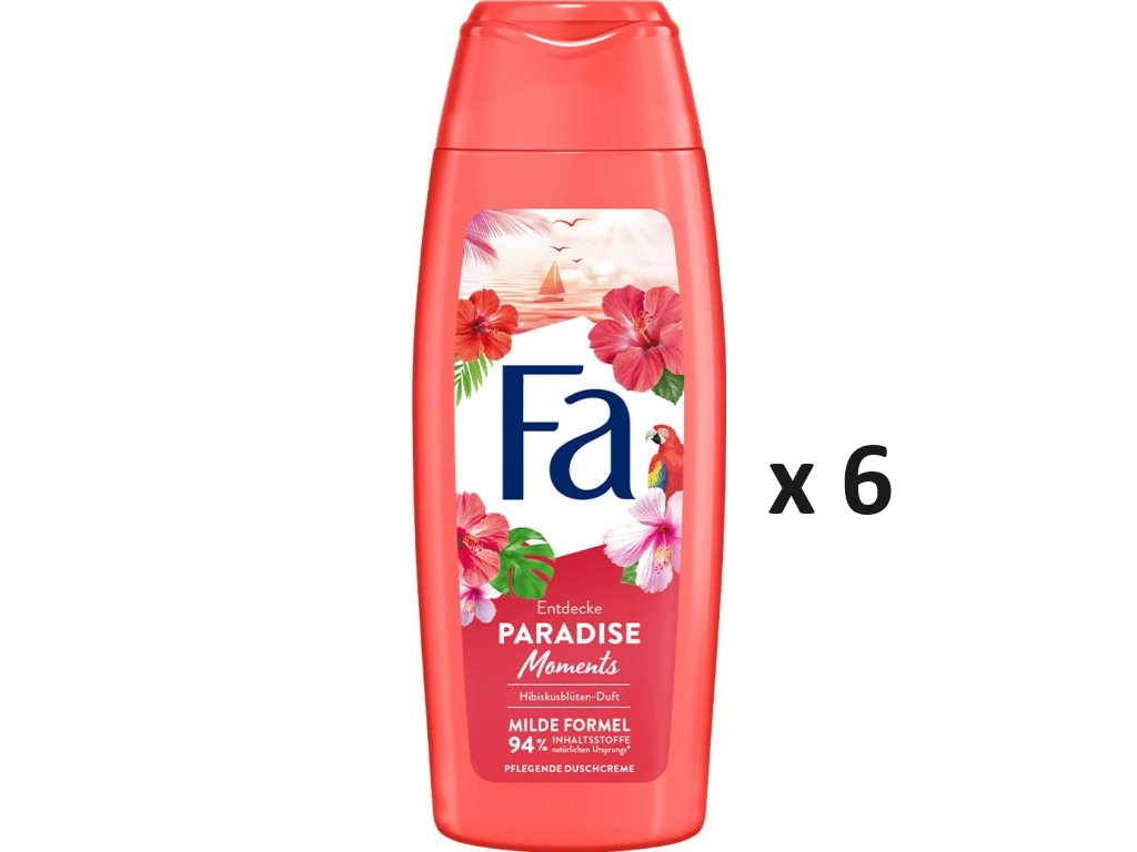 Fa Paradise Moments sprchový gel 6x250 ml-VÝHODNÉ BALENÍ - originál z Německa