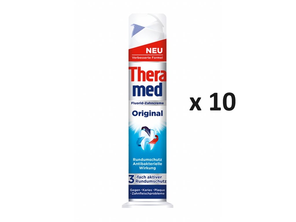 Theramed Original Zubní pasta s antibakteriálním účinkem 10x100ml-VÝHODNÉ BALENÍ - originál z Německa