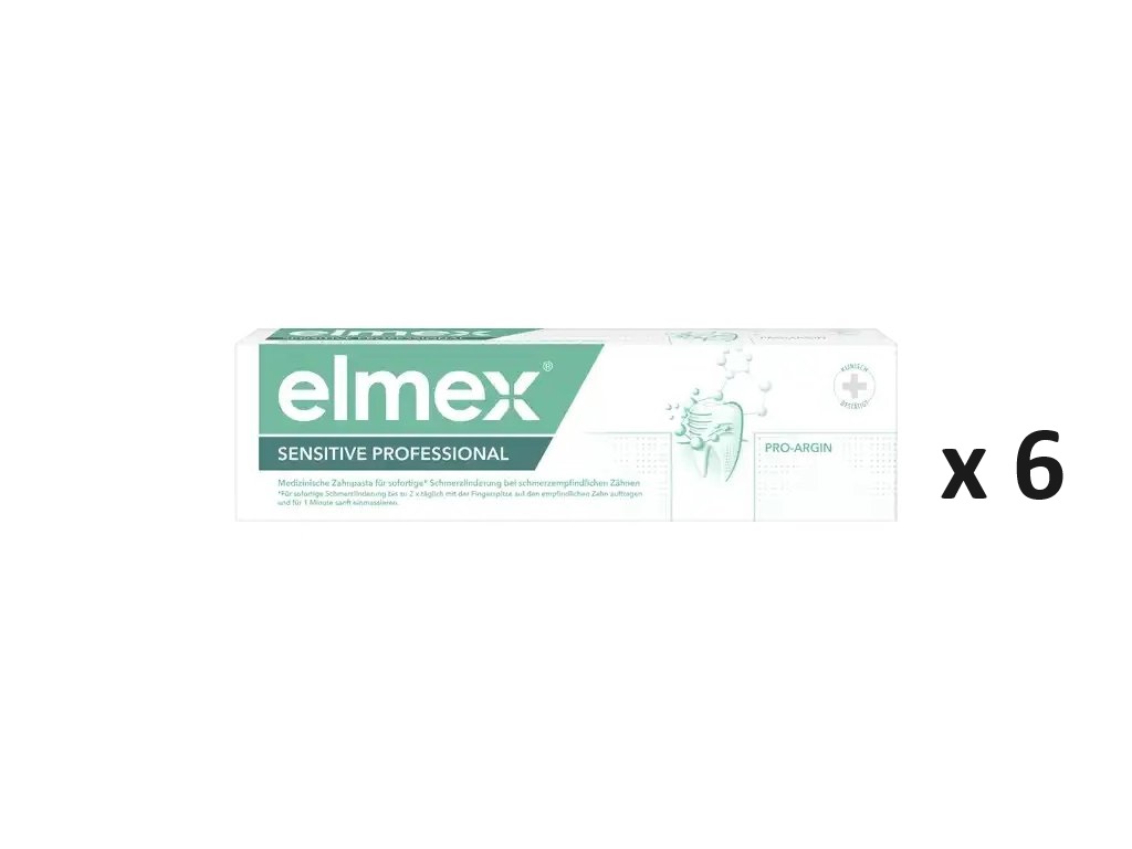 elmex Professional Zubní pasta Sensitive 6x75 ml-VÝHODNÉ BALENÍ