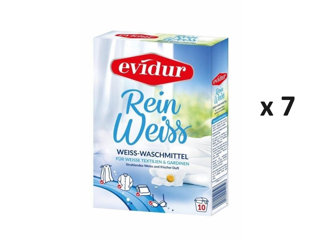 Dalli Evidur Prací prášek na záclony a jemné bílé tkaniny 7x10 dávek-VÝHODNÉ BALENÍ - originál z Německa
