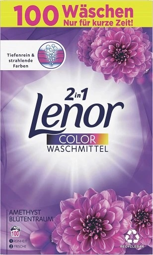 Lenor prací prášek Amethyst Color 100 dávek, 6 kg