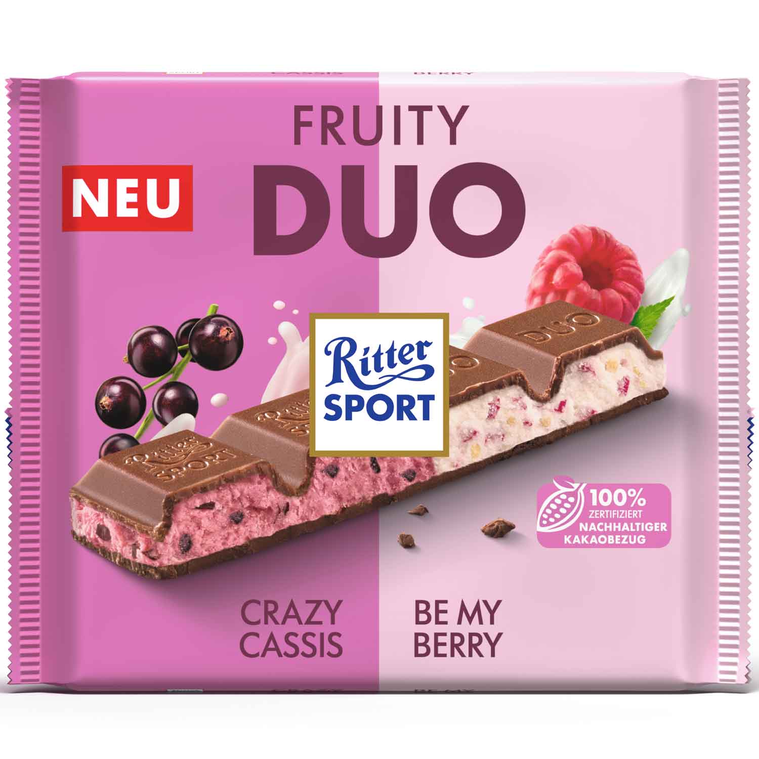 Ritter Sport Ovocné Duo 218 g - originál z Německa