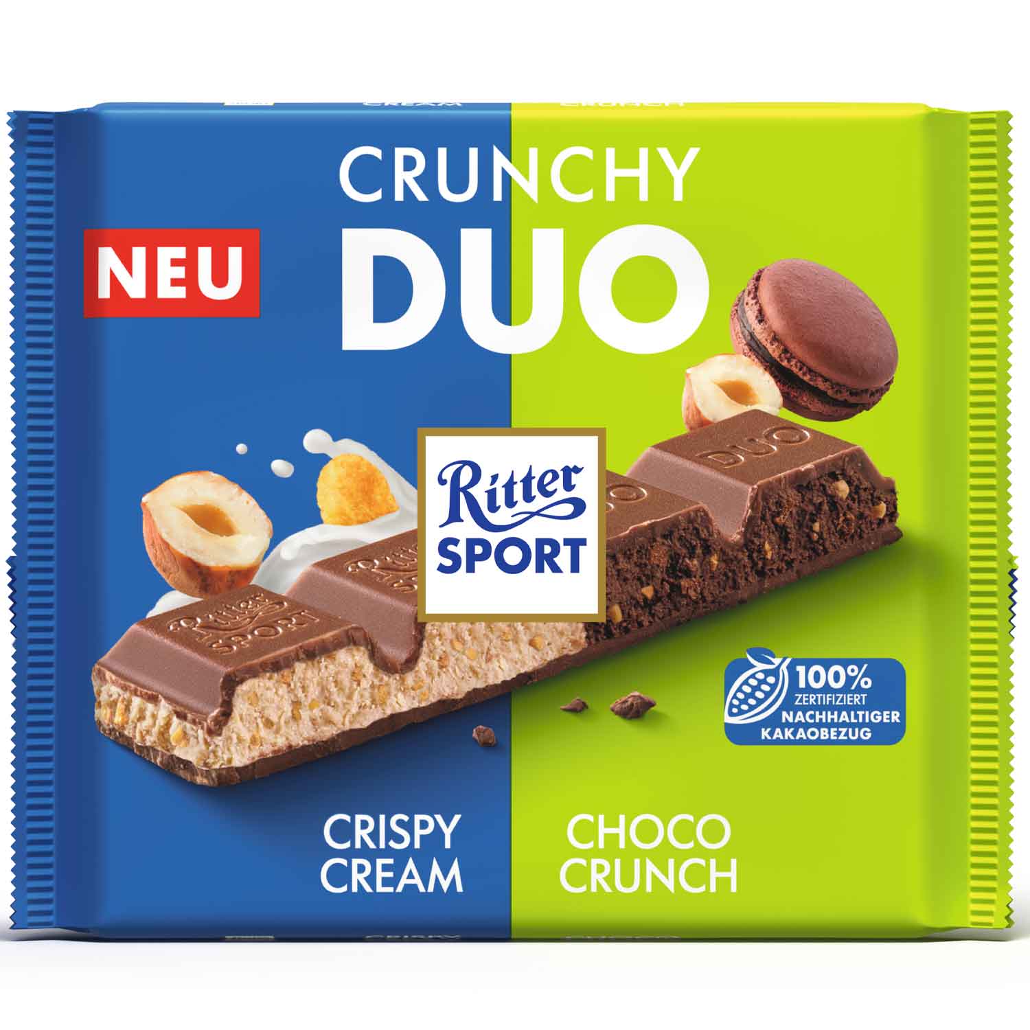 Ritter Sport Crunchy Duo 218 g - originál z Německa