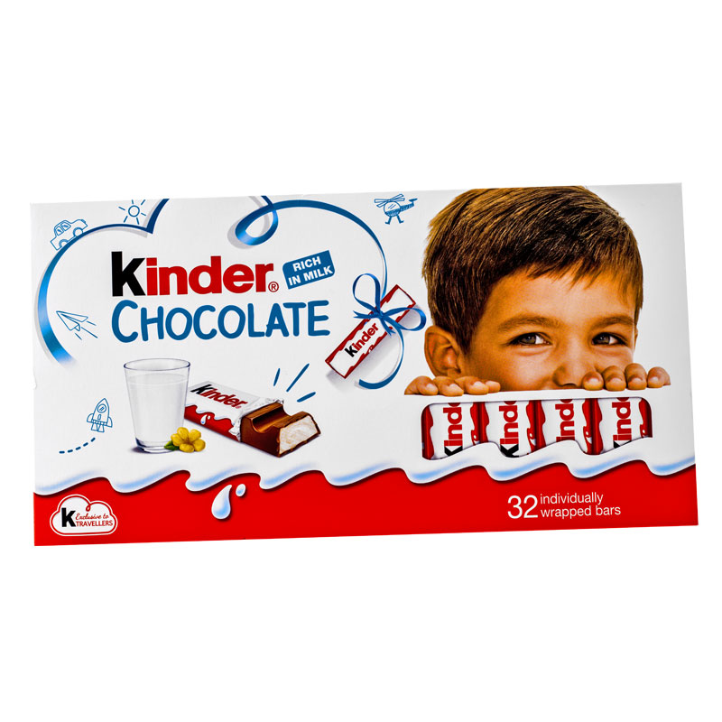 Kinder čokoláda XXL 32 ks, 4x100g