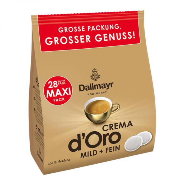 Dallmayr Crema d'oro MILD und FEIN kávové pody 28 ks