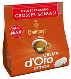Dallmayr Crema d'oro INTENSA kávové pody 28 ks