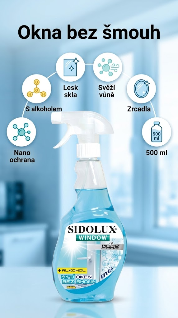 Sidolux Nano Code Arctic - mobilní infografika
