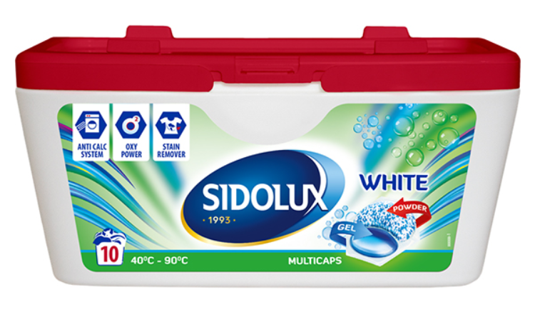 Sidolux Multicaps White prací kapsle na bílé prádlo 10ks