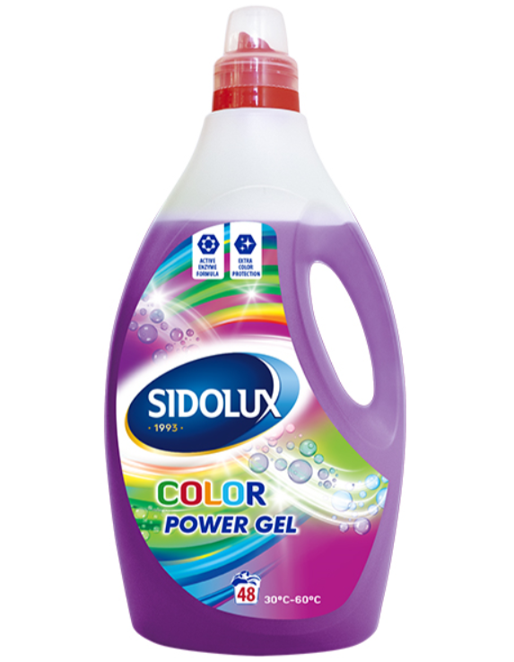 Sidolux Power Color prací gel na barevné prádlo 48 dávek, 1,92l