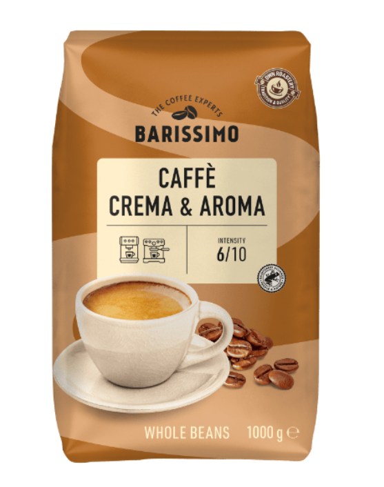 Barissimo Caffè Crema & Aroma zrnková káva 1 kg - originál z Německa