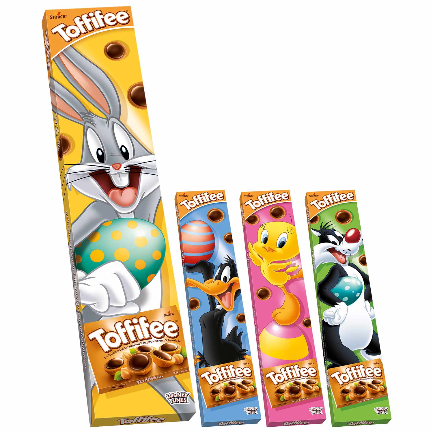 Toffifee Toffife Velikonoční nadílka Looney Tunes 3x15 ks, 375g