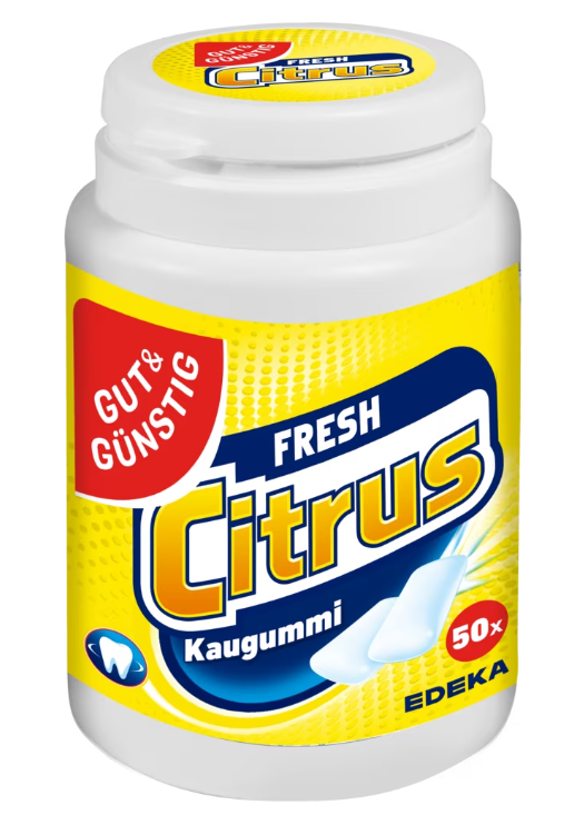 G&G Žvýkačky White Citrus 50 ks - originál z Německa
