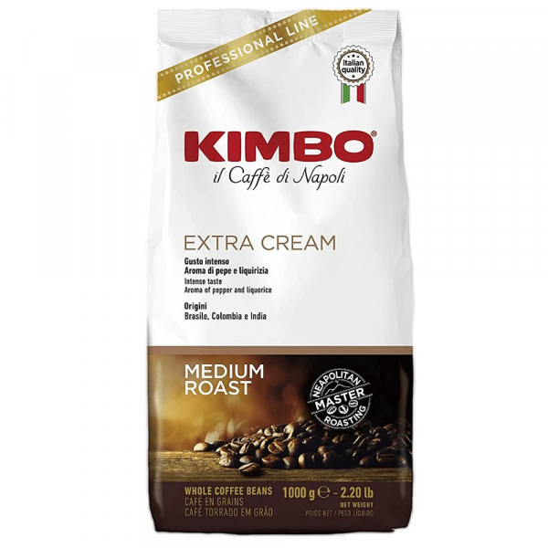 Kimbo Extra cream zrnková káva 1 kg