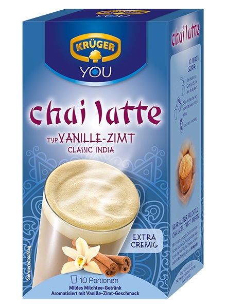 Krüger YOU chai latte Vanilka a skořice 10 ks, 250 g