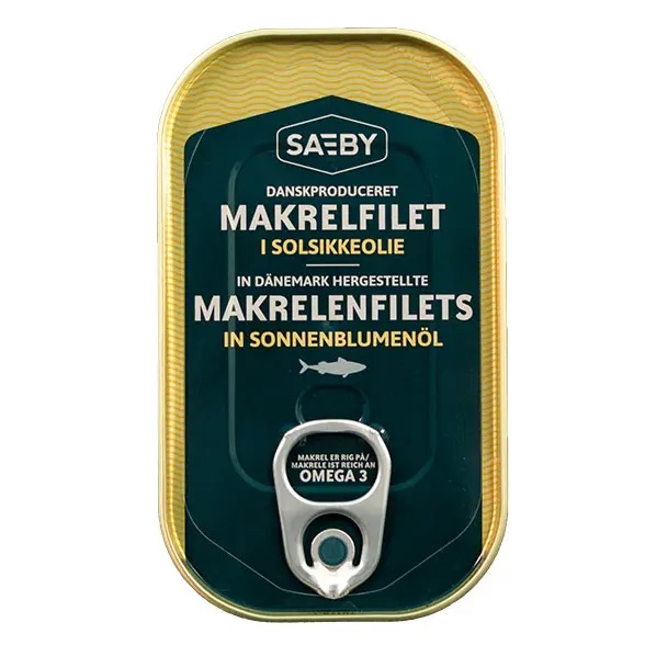 G&G SAEBY Filety z makrel v slunečnicovém oleji 125g - originál z Německa