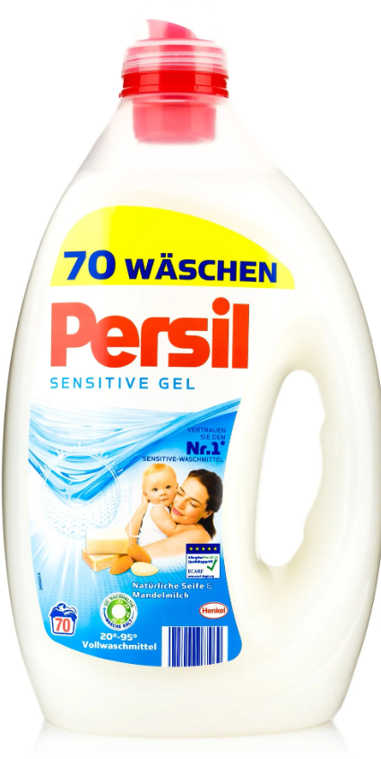 Persil Sensitive Gel pro citlivou pokožku, 70 dávek, 3,5 l - originál z Německa