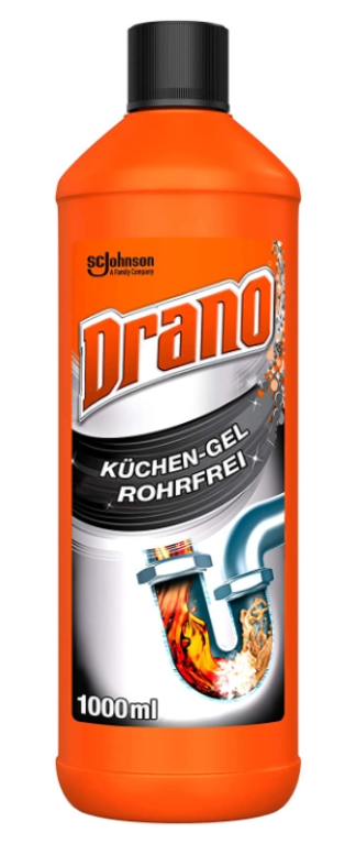 Drano Power Gel Čistič kuchyňského odpadu 1l - originál z Německa