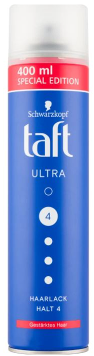 Taft lak na vlasy s ultra silnou fixací Ultra Halt 4 - 400ml - originál z Německa