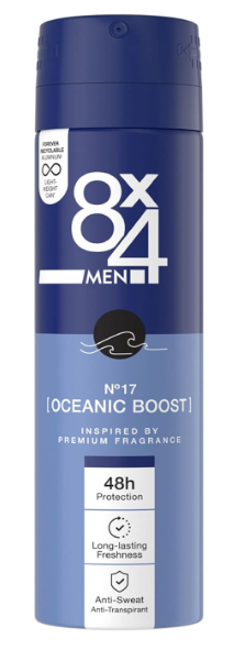 Dove 8x4 Men Deodorant N° 17 Oceanic Boost 150 ml