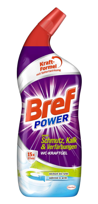 Bref Čistící gel na WC 15x Effekt Kraftgel, 750ml - originál z Německa