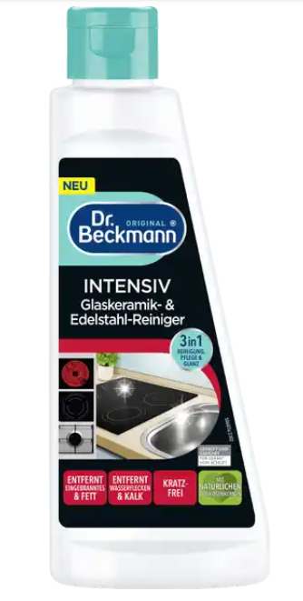 Dr. Beckmann intenzivní čistič sklokeramických a nerezových povrchů 250 ml - originál z Německa