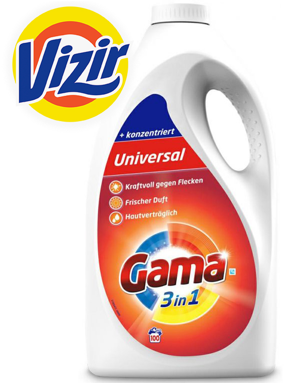 Vizir Gama XXL Univerzální prací gel 5 l, 100 dávek