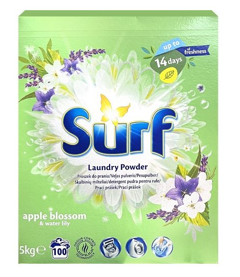 Surf prací prášek Apple Blossom 100 dávek, 5 kg