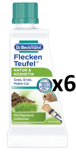 Dr. Beckmann ďáblík na odstraňování skvrn od zeleně a kosmetiky 6x50 ml-VÝHODNÉ BALENÍ