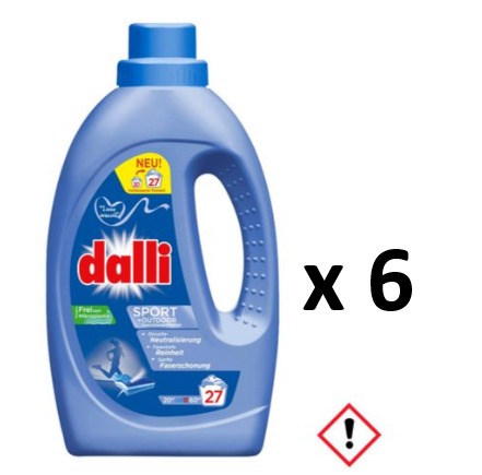 Dalli Sport Outdoor prací gel na sportovní oblečení 6x27 dávek - originál z Německa