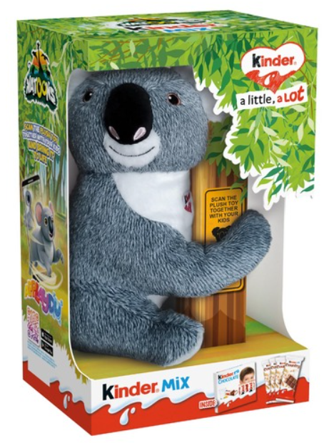 kinder 'Natoons' plyšová hračka Koala s Kinder čokoládou a Kinder Contry 146 g