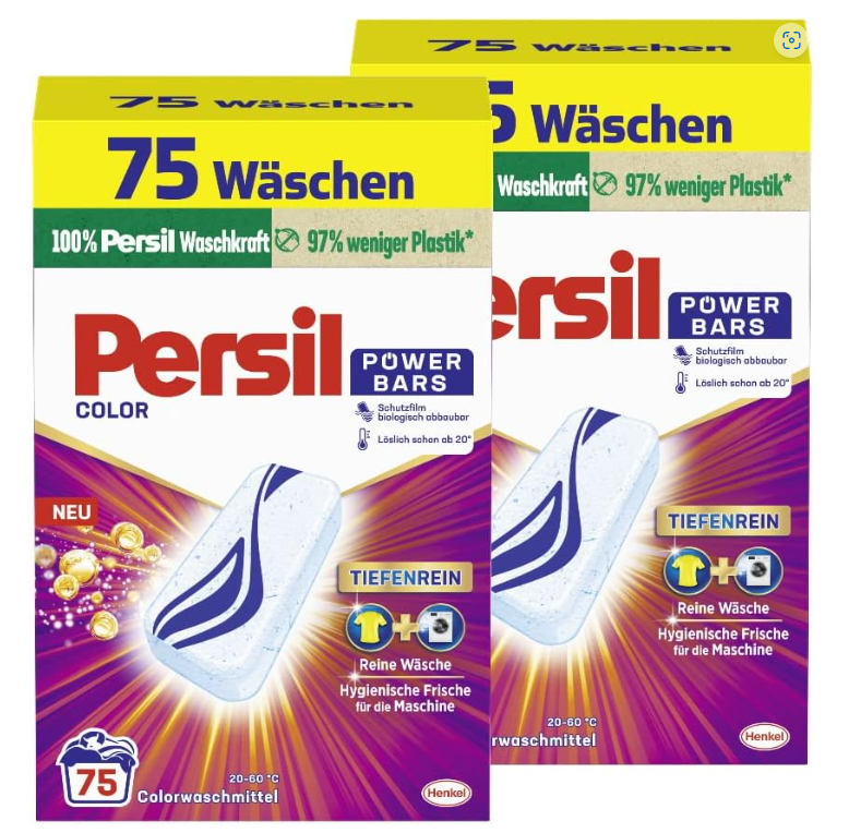 Persil Color Power Bars v tabletách 3x75 dávek, 225 dávek-VÝHODNÉ BALENÍ