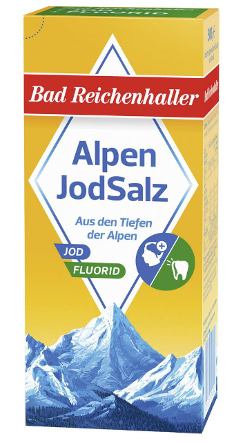 Bad Reichenhaller alpská sůl s fluoridem 500 g