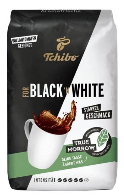 Tchibo Caffe BLACK & WHITE, zrnková káva 500 g