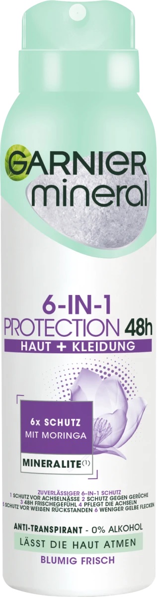 Garnier Mineral Protection 5 Floral Fresh deospray 150 ml - originál z Německa